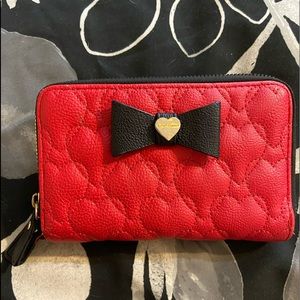 Betsy Johnson Red and Black Wallet Wrislet